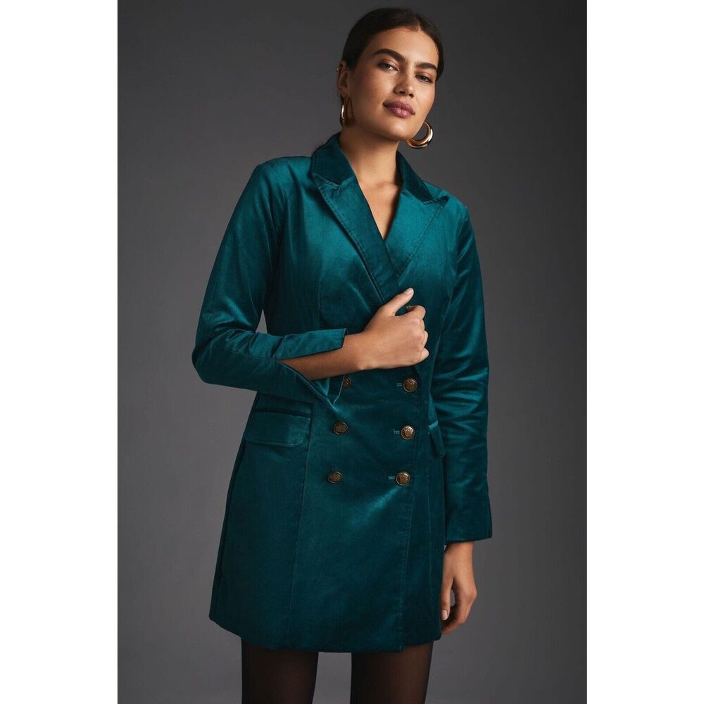 Anthropologie Maeve Velvet Blazer Dress $220 - Picture 5 of 13